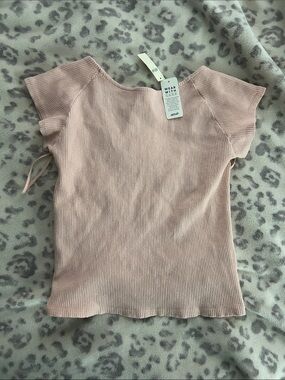 aerie open back tee